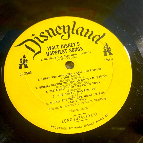 WALT DISNEY’S VTG 1967 HAPPIEST SONGS DISNEYLAND VINYL RECORD by GULF GA… - Picture 14 of 16